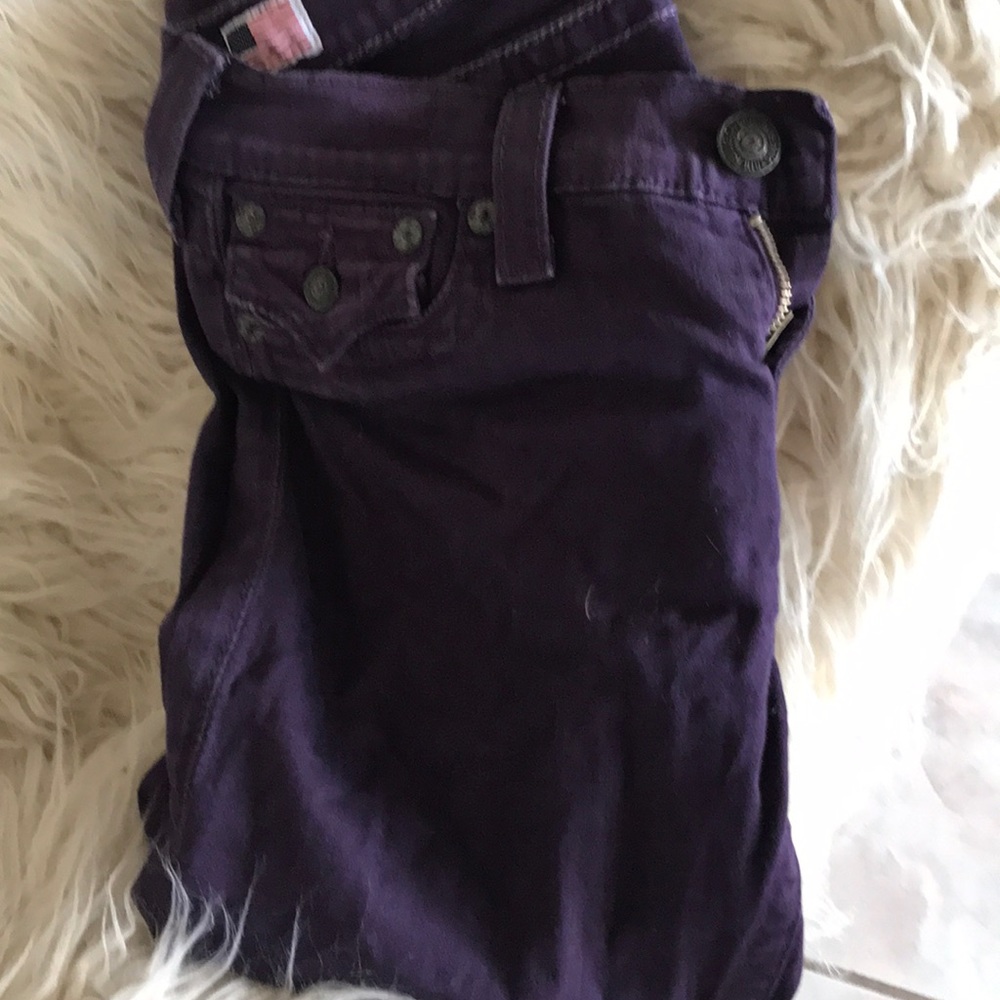 True Religion Purple Skinny Jeans